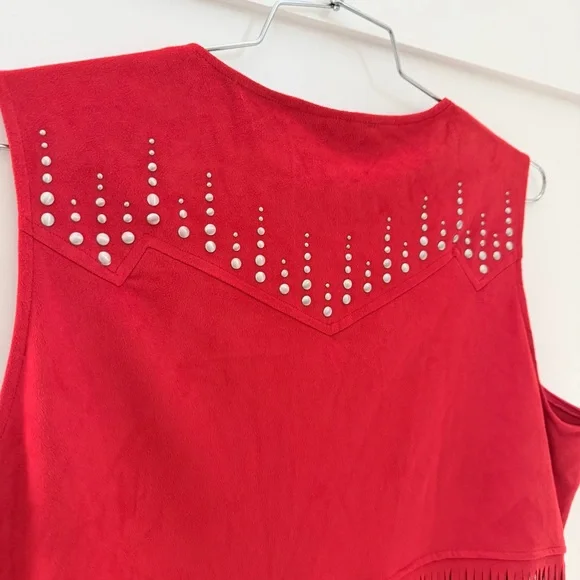 Idyllwild Miranda Lambert Red Fringe Studded Vest – Large – Rodeo Festival - Picture 6 of 8